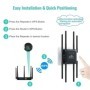 Repetidor WiFi de 300Mbps, extensor de señal WiFi inalámbrico, 8 anten