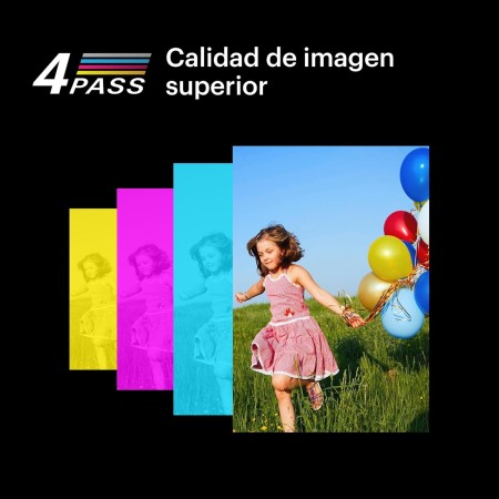 KODAK Mini 2 ERA 4PASS Impresora de Fotos Portátil (5,3x8,6cm) (Impresora + Pack con 68 Hojas (8 Hojas Iniciales + 60 Hojas),