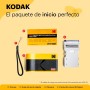 KODAK Mini 2 ERA 4PASS Impresora de Fotos Portátil (5,3x8,6cm) (Impresora + Pack con 68 Hojas (8 Hojas Iniciales + 60 Hojas),