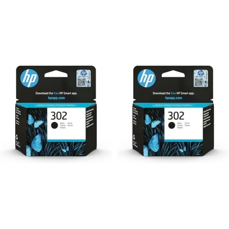 HP 302 F6U66AE Negro, Cartucho Original, de ~170 páginas, para impresoras HP Deskjet serie 1110, 2100, 3600, HP ENVY 4500, HP