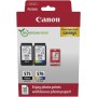Canon Tinta y Papel - PG-575 + CL-576 - Pack de 2 Cartuchos Originales - (x 1 Negro, x 1 Tricolor) + Papel fotográfico 10 x 15