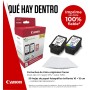 Canon Tinta y Papel - PG-575 + CL-576 - Pack de 2 Cartuchos Originales - (x 1 Negro, x 1 Tricolor) + Papel fotográfico 10 x 15
