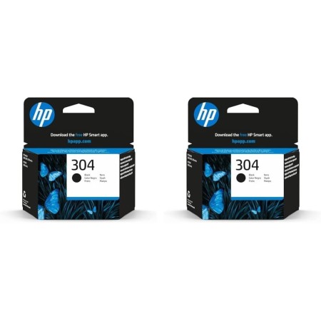 HP 304 N9K06AE, Negro, Cartucho de Tinta Original, compatible con impresoras de inyección de tinta HP DeskJet 2620, 2630, 3720,