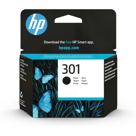 HP 301 CH561EE, Negro, Cartucho de Tinta Original, Compatible con Impresoras de Inyección de Tinta HP DeskJet 1050, 2540, 3050,