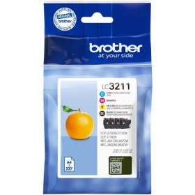 Brother LC3211VAL, Juego de 4 cartuchos (Negro, Cian, Magenta y amarillo) para las impresoras DCPJ572DW, MFCJ491DW,
