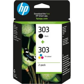 HP 303 3YM92AE, Negro y Tricolor, Cartuchos de Tinta Originales, Pack de 2, compatible con impresoras de inyección de tinta HP