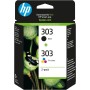 HP 303 3YM92AE, Negro y Tricolor, Cartuchos de Tinta Originales, Pack de 2, compatible con impresoras de inyección de tinta HP