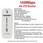 Enrutador WiFi de bolsillo 4G, punto de acceso móvil portátil, módem i
