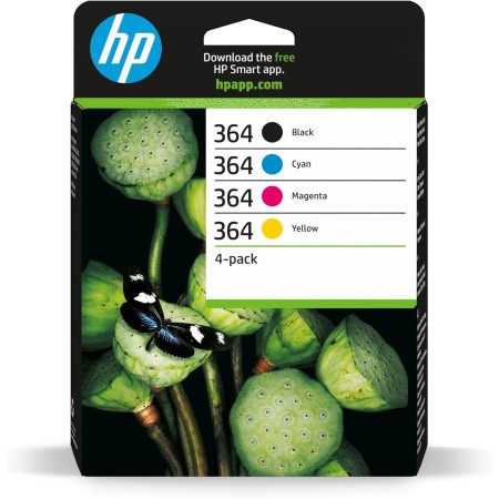 HP 364 N9J73AE - Cartuchos de Tinta, para Impresoras HP Photosmart Serie C5300, C6300, B210, B110 y Deskjet Serie 3520, Negro y