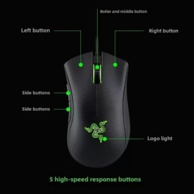 Razer Deathadder Viper Standard Edition 6400 Ratón para juegos con cab