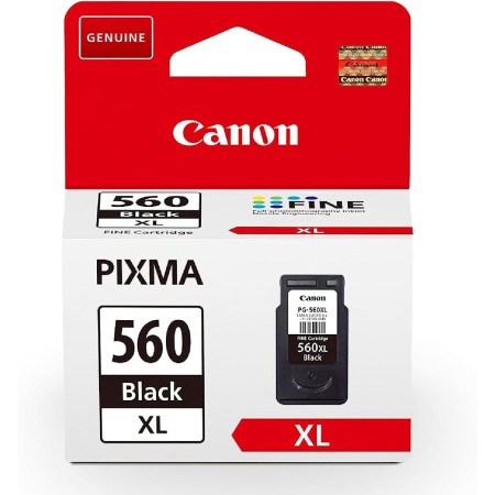Canon Cartucho de Tinta Negra de Alto Rendimiento PG-560XL Original - Imprime hasta 400 Páginas A4 (1 Cartucho)