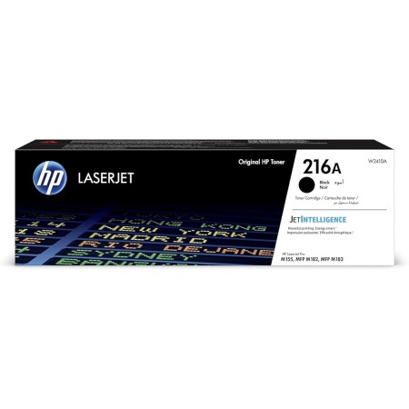 HP 216A W2410A, Negro, Cartucho Tóner Original, de 1.050 páginas, para impresoras HP Color LaserJet Pro MFP M182n y MFP M183fw