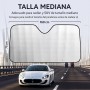 AUTOZOCO Parasol para Parabrisas Delantero Plegable, Protector Solar para Parabrisas Delantero, Parasol para automóvil,