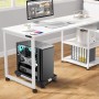 Hmseng soporte torre ordenador, soport pc con Rueda Soporta hasta 25kg,soporte para cpu Ajustable Ruedas con función de
