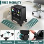 Hmseng soporte torre ordenador, soport pc con Rueda Soporta hasta 25kg,soporte para cpu Ajustable Ruedas con función de