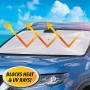 Parasol para parabrisas de coche, parasol para el interior del coche, todoterreno, camión, diseño patentado, 140 x 79 cm, para
