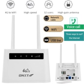 Enrutador WIFI 4G LTE, 2 antenas, módem WiFi de 150Mbps, enrutador ina