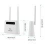 Enrutador WIFI 4G LTE, 2 antenas, módem WiFi de 150Mbps, enrutador ina