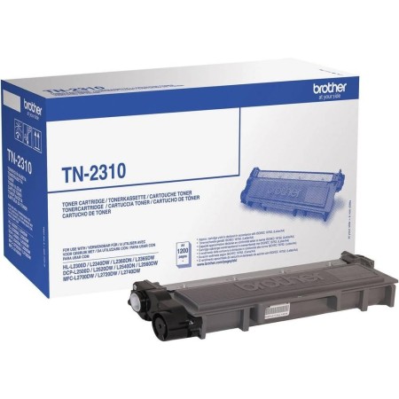 Brother TN2310 Tóner negro para las impresoras: HLL2300D, HLL2340DW, HLL2365DW, HLL2360DN, DCPL2500D, DCPL2520DW, DCPL2540DN,