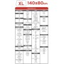 S SUMEX Parasol Lateral con Forma, 38X65 cm, Triple Capa, 2 Unidades