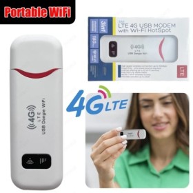 Módem USB WiFi portátil, enrutador WiFi 4G LTE, ranura para tarjeta SI