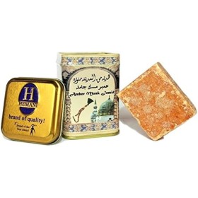 HEMANI original Amber Musk Jamid, perfume sólido oriental, ámbar y almizcle