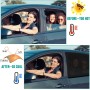 WIN.MAX Parasol de Coche, Parasol Coche Bebe, para Niños y Mascotas, Doble Tejido para Máxima Protección contra Rayos UVA, Fácil