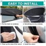 WIN.MAX Parasol de Coche, Parasol Coche Bebe, para Niños y Mascotas, Doble Tejido para Máxima Protección contra Rayos UVA, Fácil