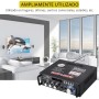 PROZOR Amplificador de Audio 800W HiFi Estéreo Bluetooth 5.0 Sonido Digital Radio FM Tarjeta TF SD Dos Microfonos para