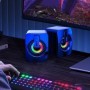 Altavoces para ordenador, caja De sonido para PC, micrófono estéreo HI