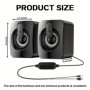 Altavoces para ordenador, caja De sonido para PC, micrófono estéreo HI