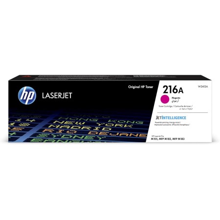 HP 216A W2413A, Magenta, Cartucho Tóner Original, de 850 páginas, para impresoras HP Color LaserJet Pro MFP M182n y MFP M183fw