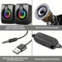 Altavoces para ordenador, caja De sonido para PC, micrófono estéreo HI