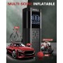 TEMOLA Compresor Aire Coche, Potente Inflador Ruedas Coche con Luz LED, Mini Compresor de Aire Portatil Accesorios Coche
