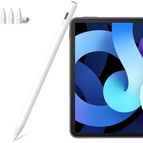 Lápiz Capacitivo para iPad Apple 2018-2024 con función de Carga rápida, lápiz Capacitivo con 4 Puntas de Repuesto, Pencil con