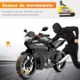 REAPP Candado Moto Disco con Alarma 110 DB, Antirrobo Moto Freno 7mm con Accesorios 1.5m Cable Recordatorio y Candado Bolsa,
