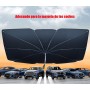 Parasol Paraguas para Coche Delantero, Plegable y Anti UV Rayos, para Sol Paraguas Parabrisas para Coches, SUV, Camiones (140 x