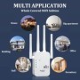 OPTFOCUS 2,4G WiFi repetidor 2LAN 300Mbps repetidor de amplificador de