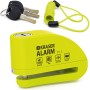 KRASER WA6Y Candado Moto con Alarma 110dB, Antirrobo Disco Reforzado, 3 Llaves (Otros 2) Alta Seguridad, Impermeable, Accesorios