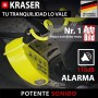 KRASER WA6Y Candado Moto con Alarma 110dB, Antirrobo Disco Reforzado, 3 Llaves (Otros 2) Alta Seguridad, Impermeable, Accesorios