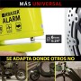 KRASER WA6Y Candado Moto con Alarma 110dB, Antirrobo Disco Reforzado, 3 Llaves (Otros 2) Alta Seguridad, Impermeable, Accesorios