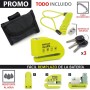 KRASER WA6Y Candado Moto con Alarma 110dB, Antirrobo Disco Reforzado, 3 Llaves (Otros 2) Alta Seguridad, Impermeable, Accesorios