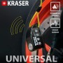 KRASER WA6Y Candado Moto con Alarma 110dB, Antirrobo Disco Reforzado, 3 Llaves (Otros 2) Alta Seguridad, Impermeable, Accesorios