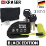 KRASER WA6Y Candado Moto con Alarma 110dB, Antirrobo Disco Reforzado, 3 Llaves (Otros 2) Alta Seguridad, Impermeable, Accesorios