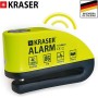 KRASER WA6Y Candado Moto con Alarma 110dB, Antirrobo Disco Reforzado, 3 Llaves (Otros 2) Alta Seguridad, Impermeable, Accesorios