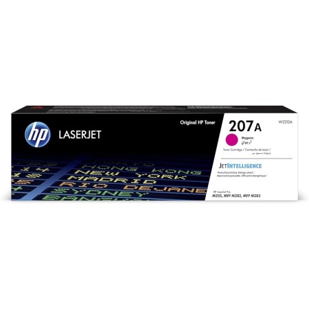 HP 207A W2213A, Magenta, Cartucho Tóner Original, de 1.250 páginas, para impresoras HP Color LaserJet Pro MFP M282nw, MFP