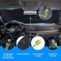 Parasol Coche Delantero, CompraFun Paraguas Coche Protección UV, Plegable Parabrisas Paraguas 140 x 75 cm, Fácil de Instalar y