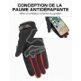 KEMIMOTO Guantes Moto Verano, Resistencia al Impacto, Deportivos Protectores y Transpirables Hombres y Mujeres, Palma