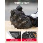 KEMIMOTO Guantes Moto Verano, Resistencia al Impacto, Deportivos Protectores y Transpirables Hombres y Mujeres, Palma