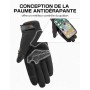 KEMIMOTO Guantes Moto Verano, Resistencia al Impacto, Deportivos Protectores y Transpirables Hombres y Mujeres, Palma